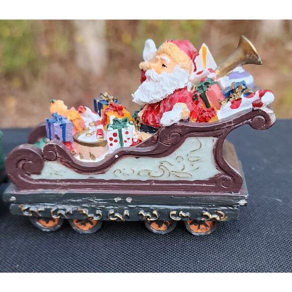 JC Penney Home Towne Express 1998 Christmas Train Cars Set of 4 - Picture 5 of 10